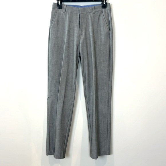 Izod Big Boy's Size 14 Regular Like New Gray Flat Front Suit Dress Pants - Picture 1 of 8